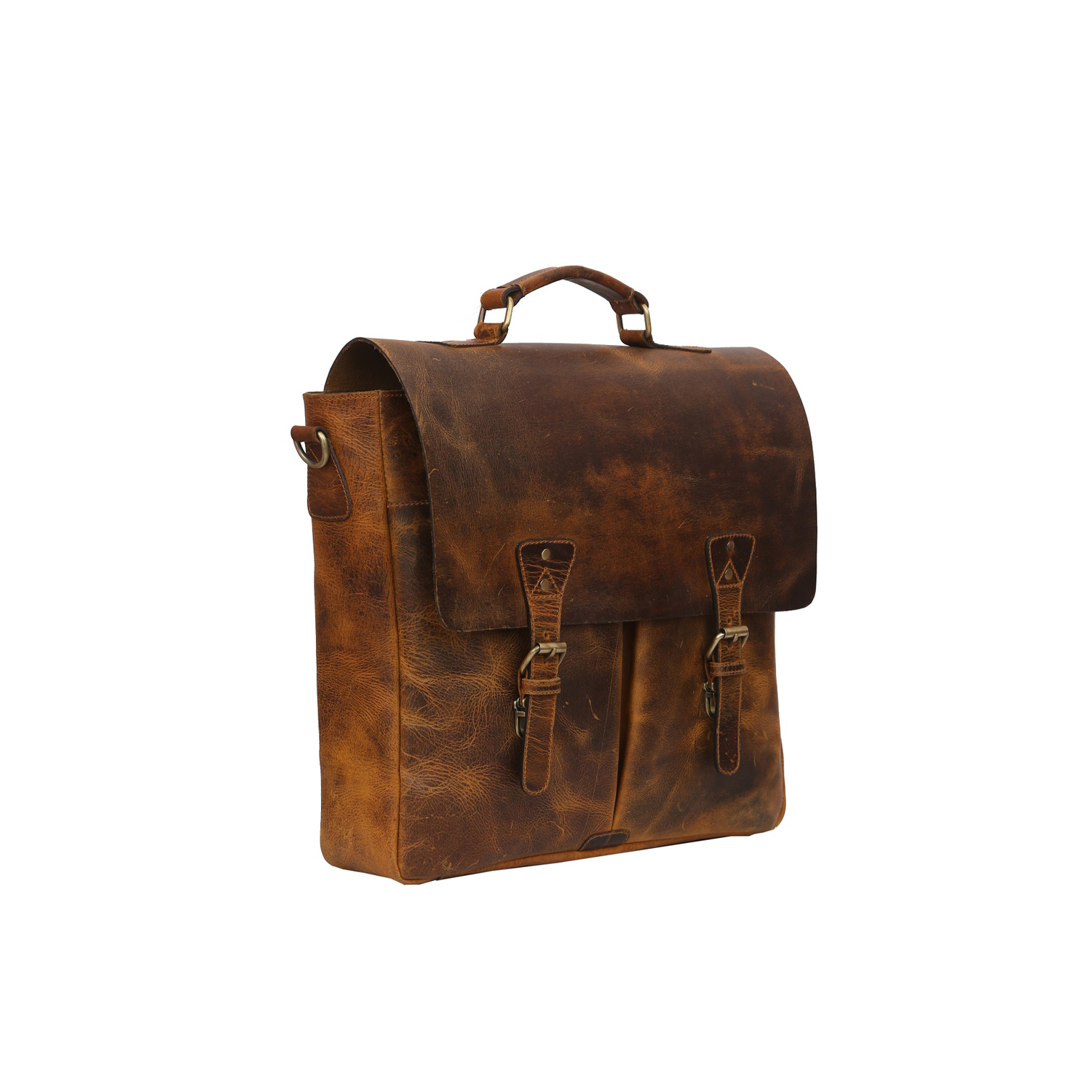 DOUBLE BUCKLE SATCHEL